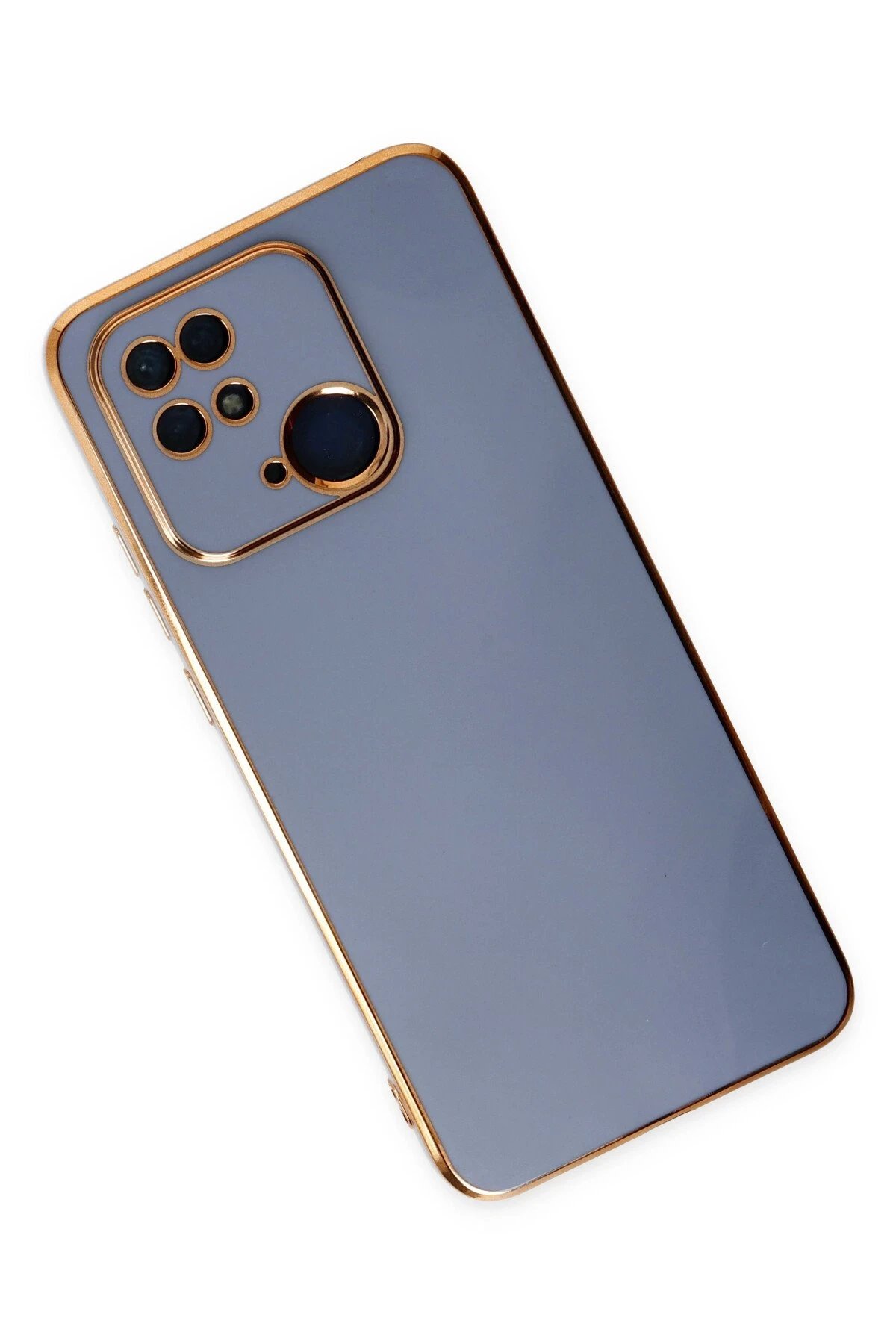 Xiaomi Redmi 10C Kılıf Volet Silikon - Mavi-(5796) - Görsel 3