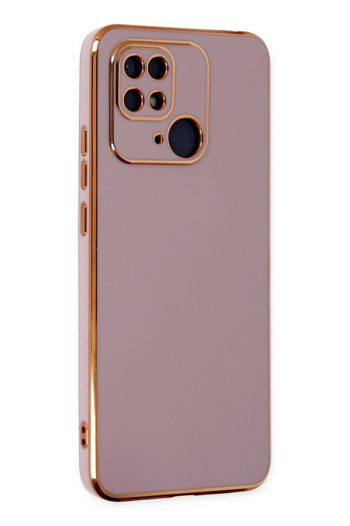 Xiaomi Redmi 10C Kılıf Volet Silikon - Mor-(5796)