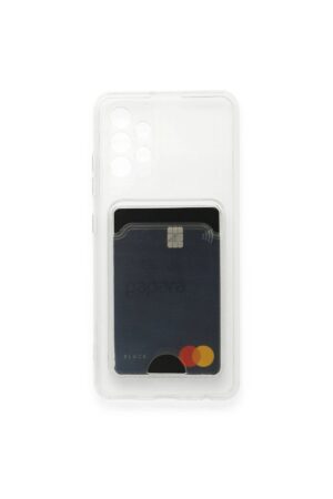 Samsung Galaxy A33 5G Kılıf Kart Şeffaf Silikon - Şeffaf-(5796)