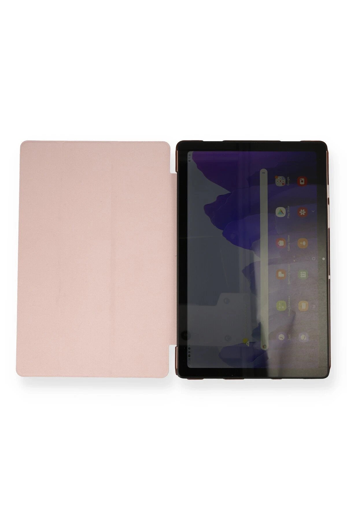 Samsung Galaxy T870 Tab S7 11 Kılıf Tablet Smart Kılıf - Rose Gold-(5796) - Görsel 3