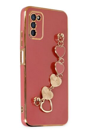 Samsung Galaxy A03S Kılıf Esila Silikon - Kırmızı-(5796)