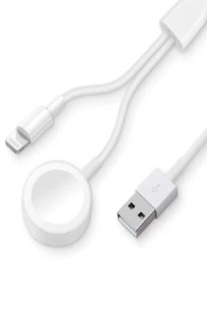 AC08 2in1 Kablosuz Şarj Apple Watch 1/2/3/4/5/6/7/8/SE-(5796)