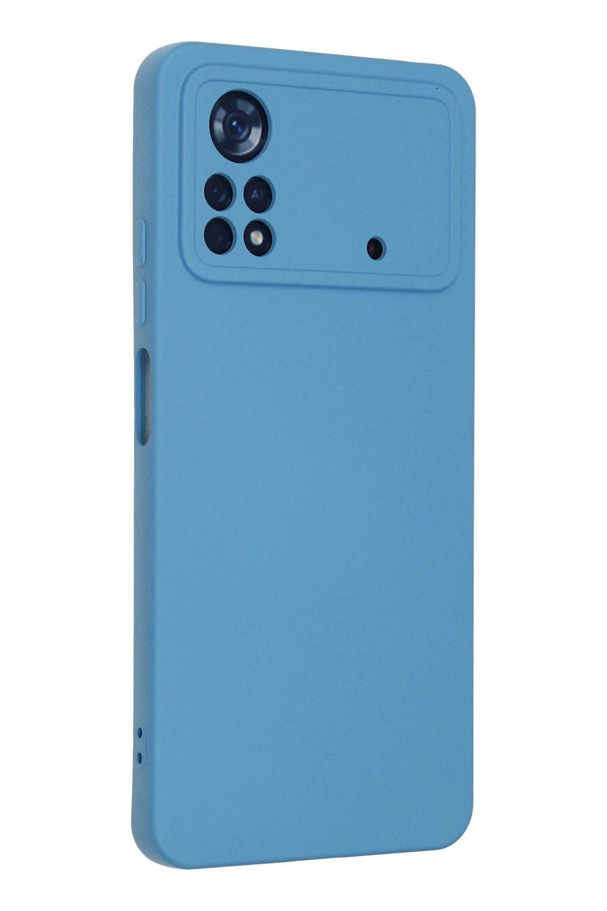 Xiaomi Poco X4 Pro 5G Kılıf Nano içi Kadife Silikon - Mavi-(5796) - Görsel 3