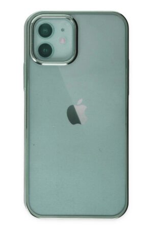 iPhone 12 Kılıf Element Silikon - Yeşil-(5796)
