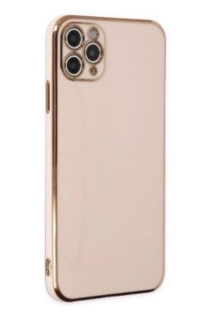 iPhone 11 Pro Max Kılıf Volet Silikon - Pembe-(5796)