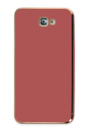 Samsung Galaxy J7 Prime Kılıf Volet Silikon - Kırmızı-(5796)