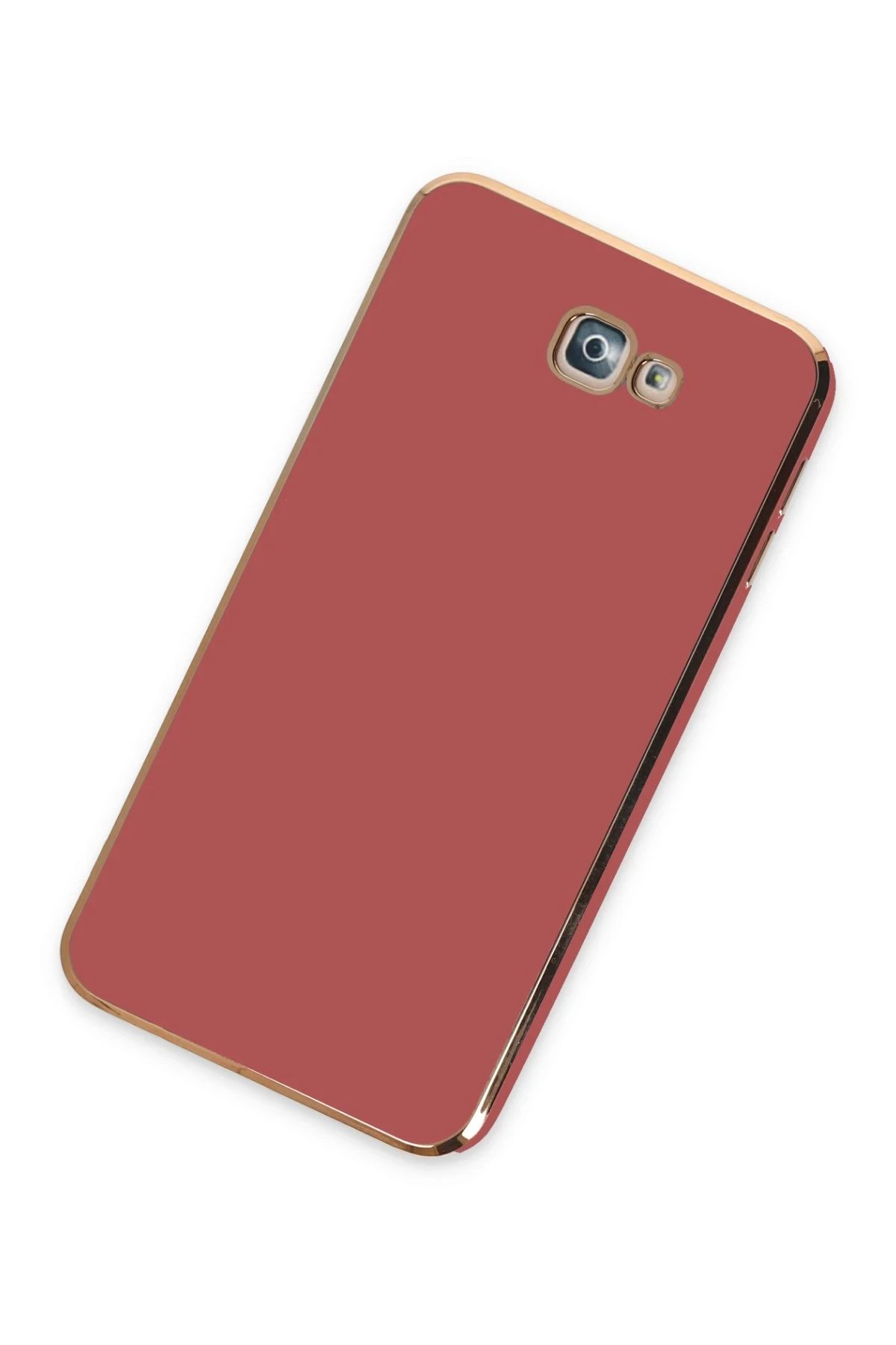 Samsung Galaxy J7 Prime Kılıf Volet Silikon - Kırmızı-(5796) - Görsel 2