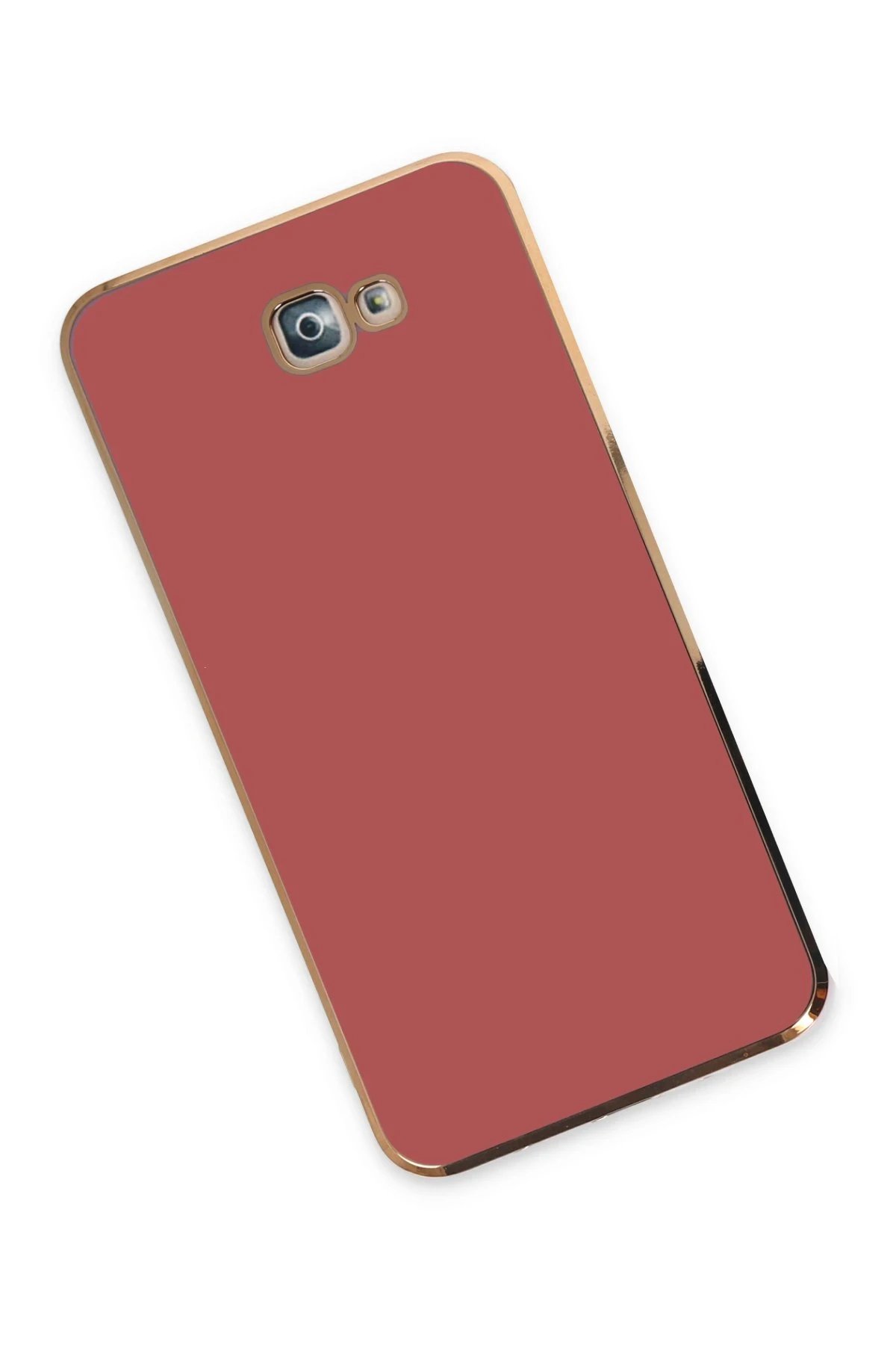 Samsung Galaxy J7 Prime Kılıf Volet Silikon - Kırmızı-(5796) - Görsel 3