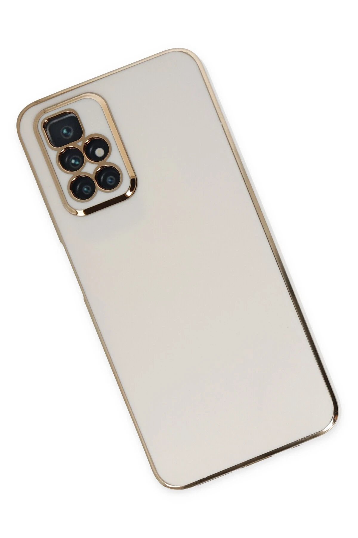 Xiaomi Redmi 10 2022 Kılıf Volet Silikon - Beyaz-(5796) - Görsel 2