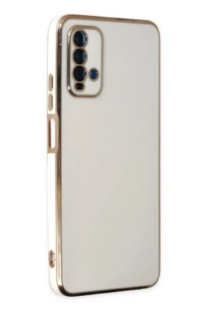 Xiaomi Redmi 9T Kılıf Volet Silikon - Beyaz-(5796)