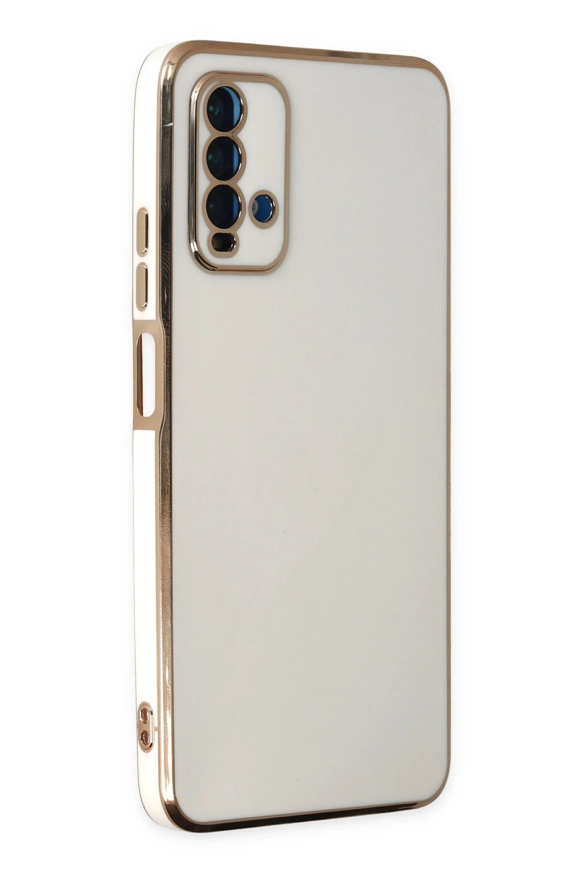 Xiaomi Redmi 9T Kılıf Volet Silikon - Beyaz-(5796)