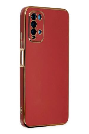 Xiaomi Redmi 9T Kılıf Volet Silikon - Kırmızı-(5796)