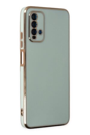 Xiaomi Redmi 9T Kılıf Volet Silikon - Açık Yeşil-(5796)