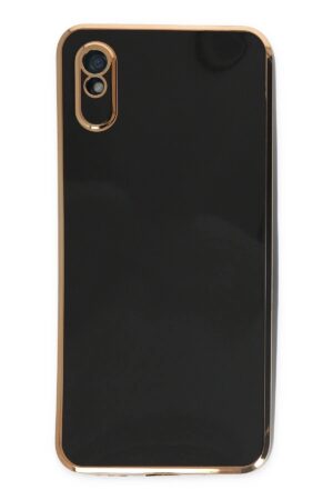 Xiaomi Redmi 9A Kılıf Volet Silikon - Siyah-(5796)