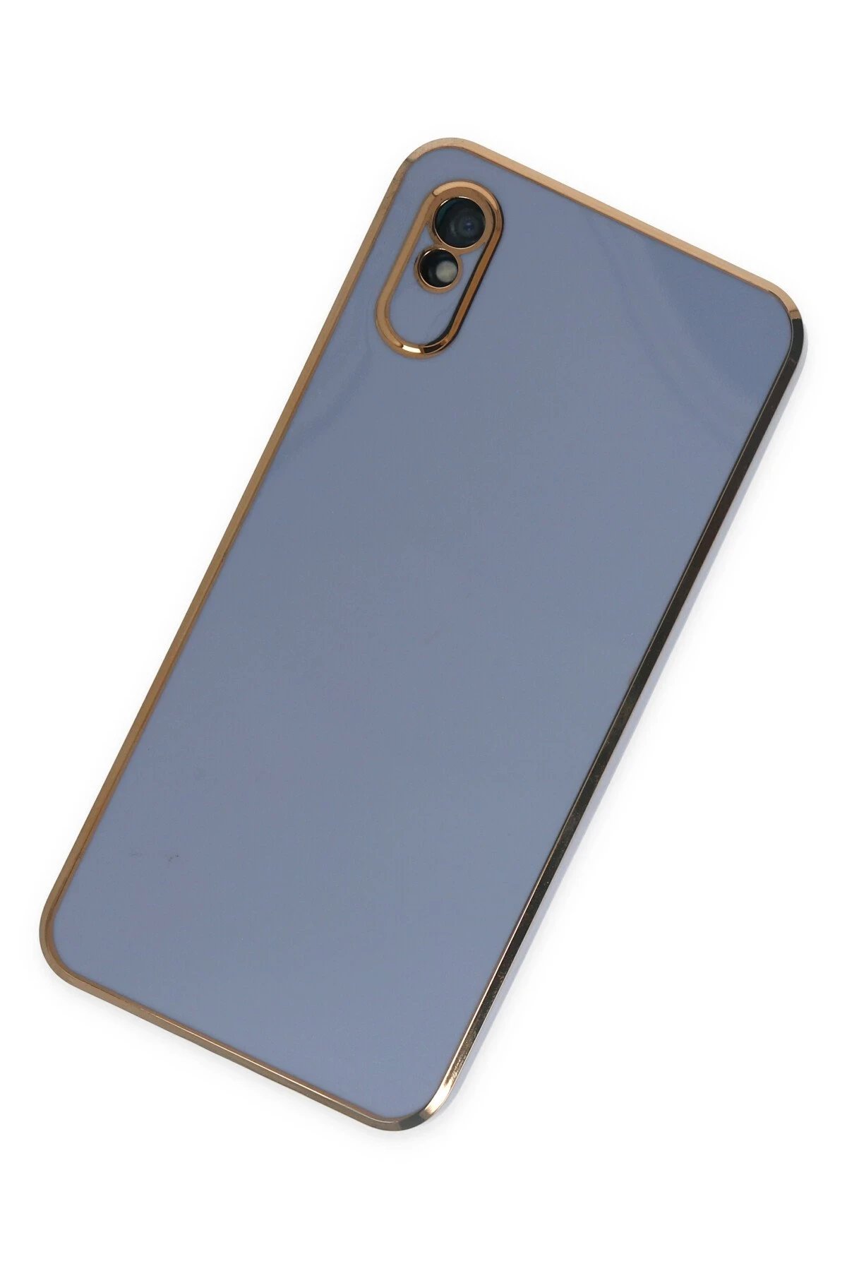 Xiaomi Redmi 9A Kılıf Volet Silikon - Mavi-(5796) - Görsel 3