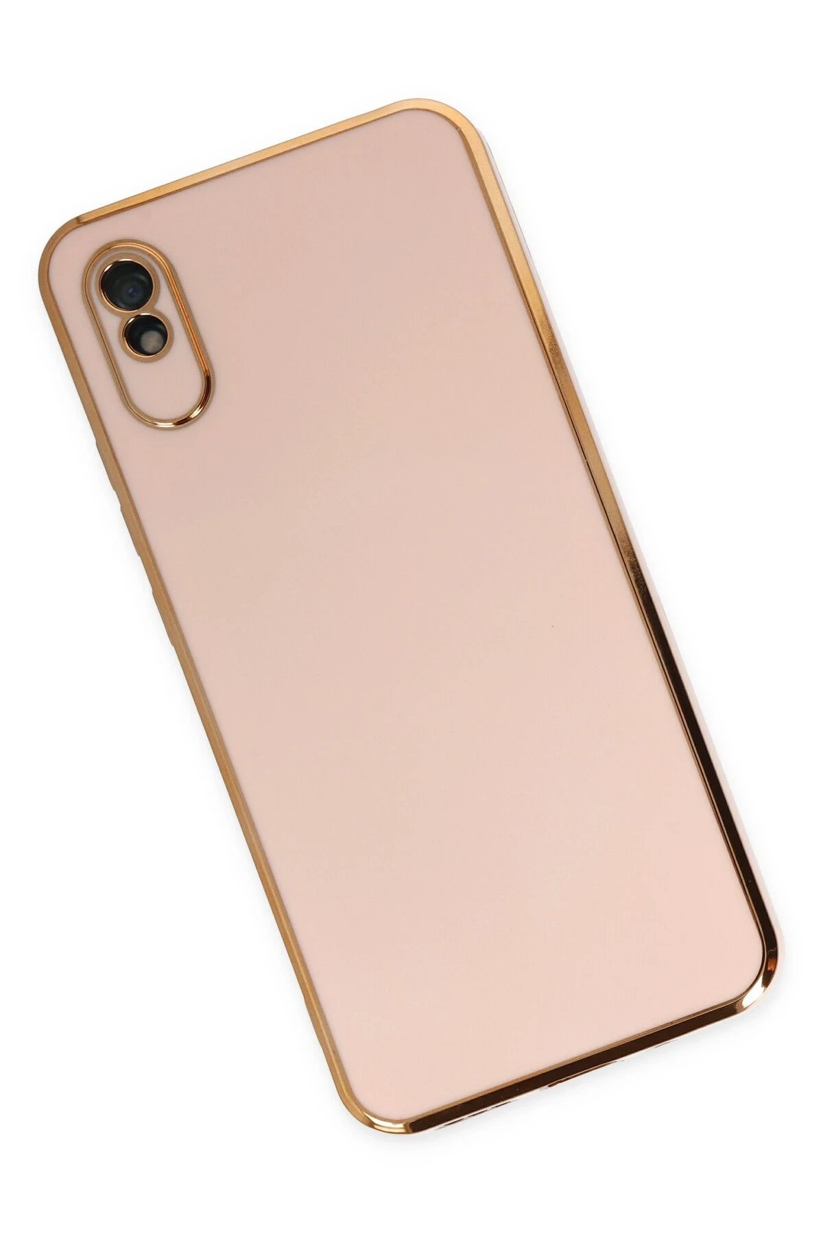 Xiaomi Redmi 9A Kılıf Volet Silikon - Pembe-(5796) - Görsel 2