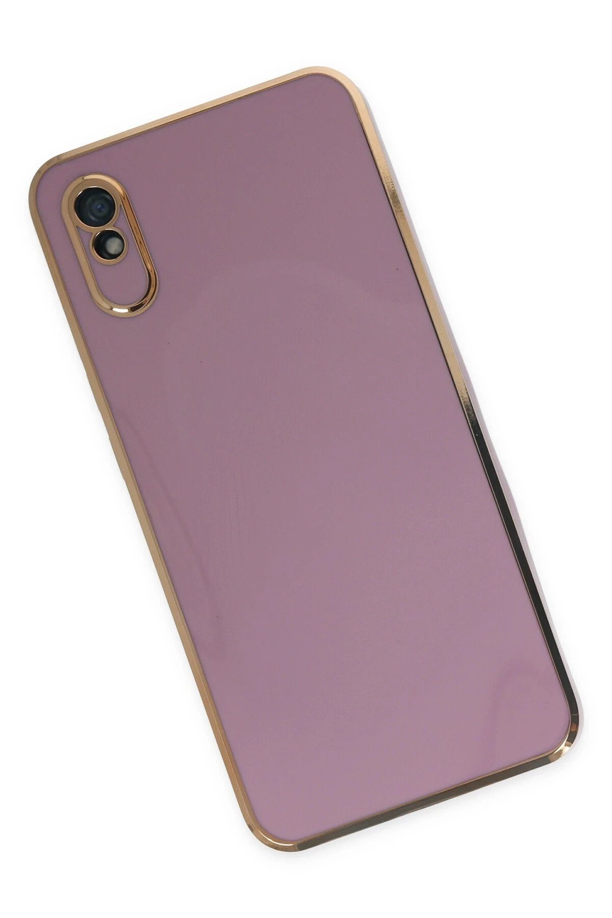 Xiaomi Redmi 9A Kılıf Volet Silikon - Mor-(5796) - Görsel 2