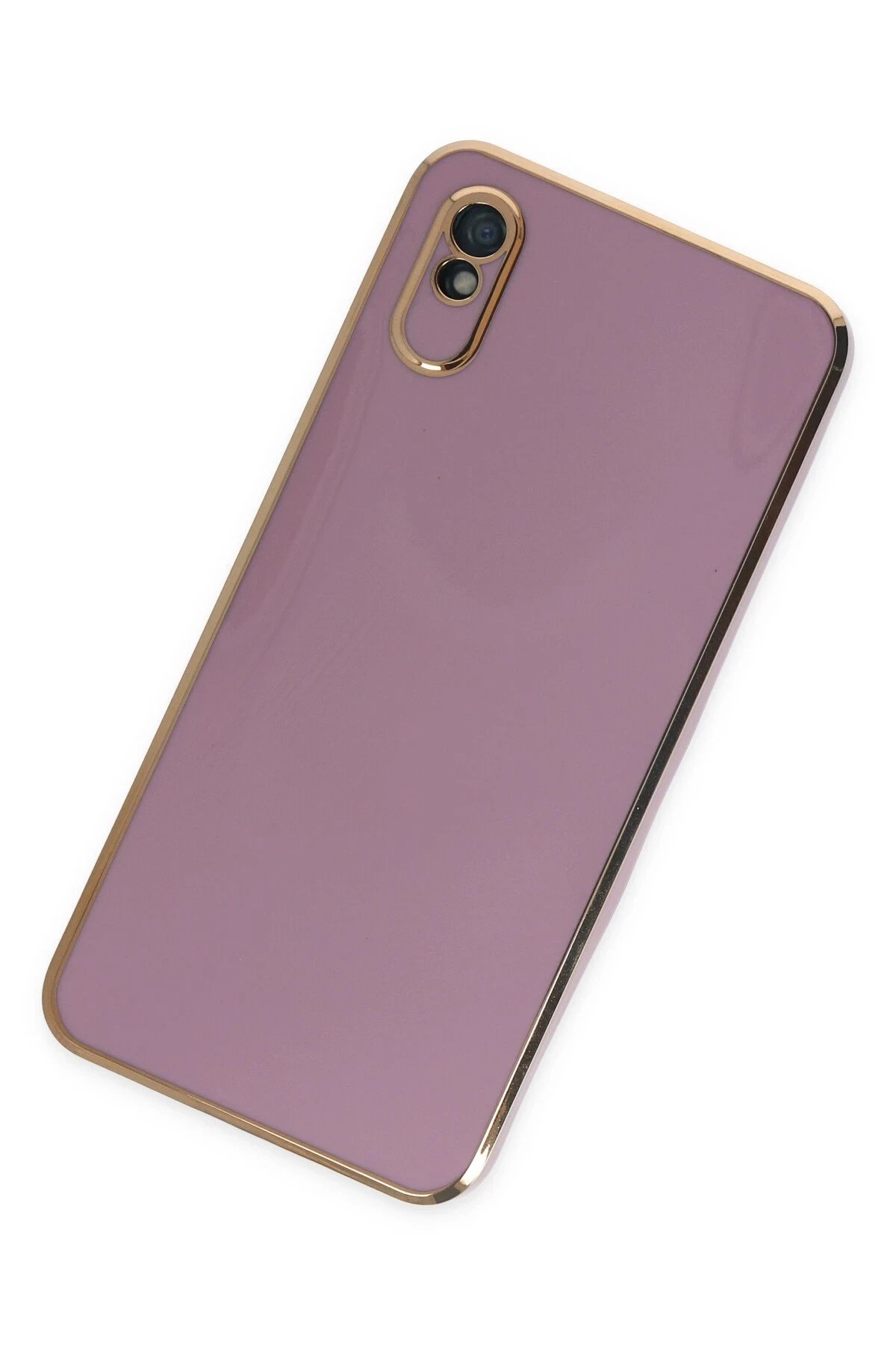 Xiaomi Redmi 9A Kılıf Volet Silikon - Mor-(5796) - Görsel 3