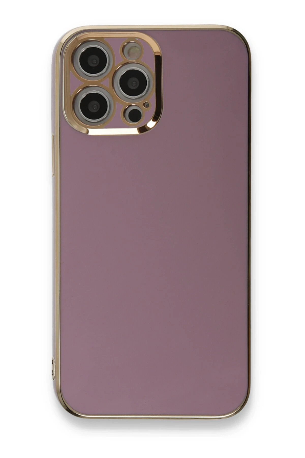 iPhone 12 Pro Max Kılıf Volet Silikon - Mor-(5796) - Görsel 3