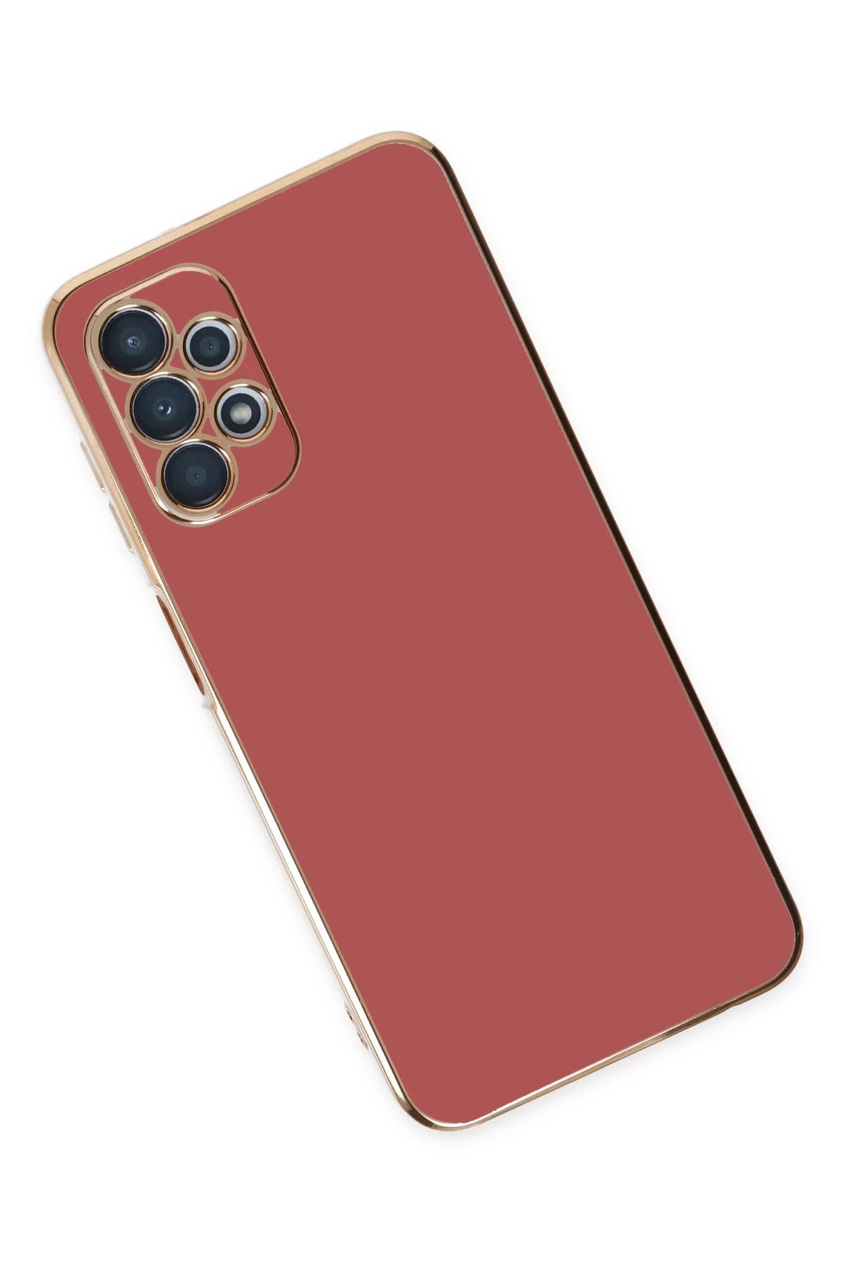 Samsung Galaxy A13 4G Kılıf Volet Silikon - Kırmızı-(5796) - Görsel 3