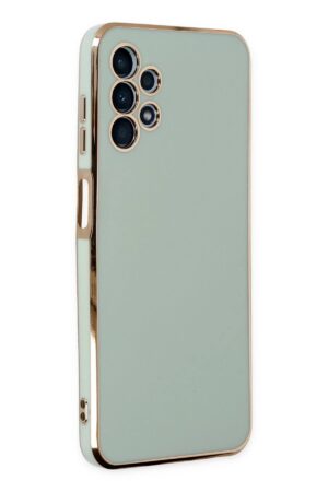 Samsung Galaxy A13 4G Kılıf Volet Silikon - Açık Yeşil-(5796)