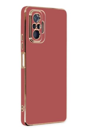 Xiaomi Redmi Note 10 Pro Kılıf Volet Silikon - Kırmızı-(5796)