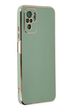 Xiaomi Redmi Note 10 Kılıf Volet Silikon - Açık Yeşil-(5796)