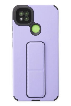 Xiaomi Redmi 9C Kılıf Mega Standlı Silikon - Lila-(5796)