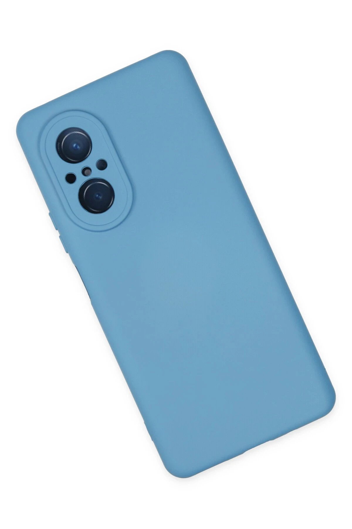 Huawei Nova 9 SE Kılıf Nano içi Kadife Silikon - Mavi-(5796) - Görsel 3