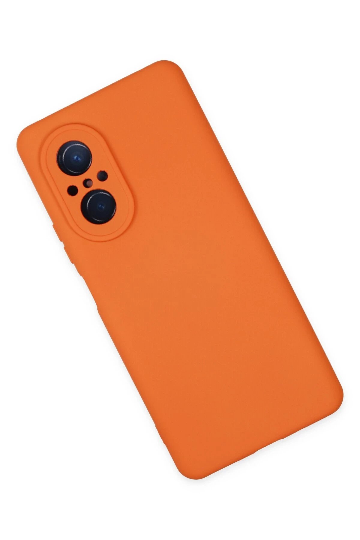 Huawei Nova 9 SE Kılıf Nano içi Kadife Silikon - Turuncu-(5796) - Görsel 3