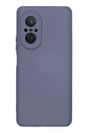 Huawei Nova 9 SE Kılıf Nano içi Kadife Silikon - Gri-(5796)