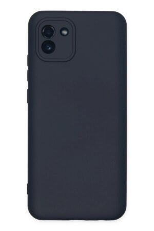 Samsung Galaxy A03 Kılıf Nano içi Kadife Silikon - Lacivert-(5796)