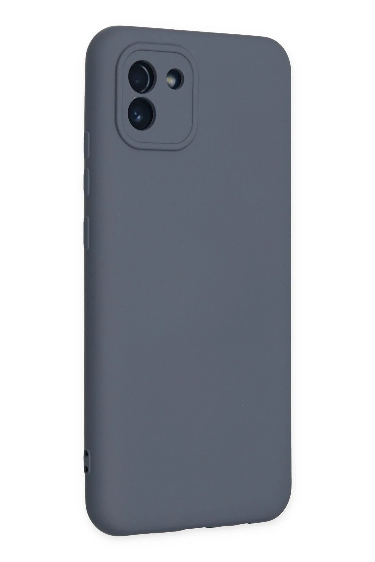 Samsung Galaxy A03 Kılıf Nano içi Kadife Silikon - Gri-(5796) - Görsel 2