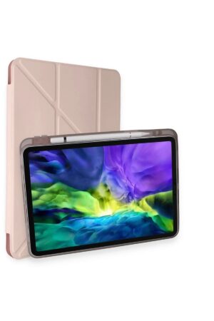 iPad Air 4 10.9 Kılıf Kalemlikli Mars Tablet Kılıfı - Rose Gold-(5796)