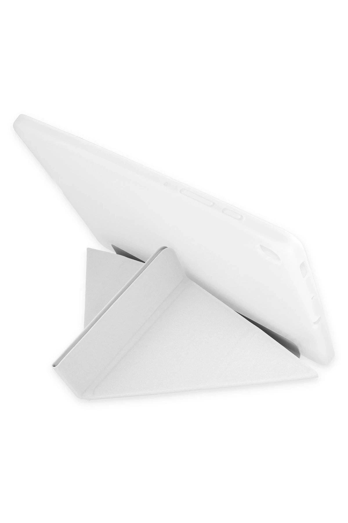 Samsung Galaxy P610 Tab S6 Lite 10.4 Kılıf Kalemlikli Mars Tablet Kılıfı - Gri-(5796) - Görsel 2