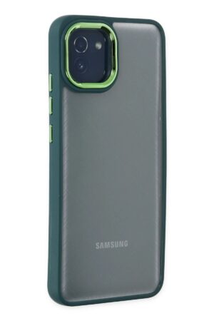 Samsung Galaxy A03 Kılıf Dora Kapak - Haki Yeşil-(5796)