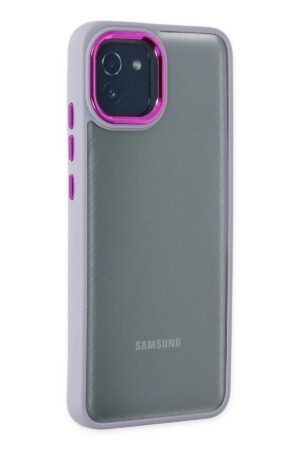 Samsung Galaxy A03 Kılıf Dora Kapak - Lila-(5796)