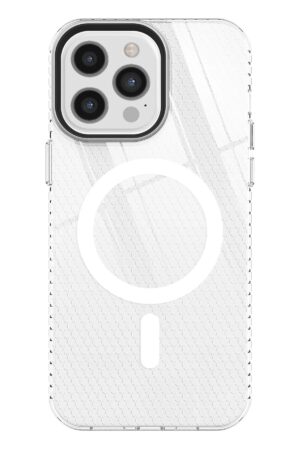 iPhone 12 Pro Max Kılıf Beta Magneticsafe Silikon - Şeffaf-(5796)