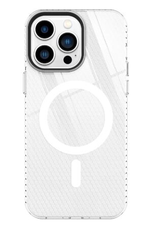 iPhone 13 Pro Kılıf Beta Magneticsafe Silikon - Şeffaf-(5796)