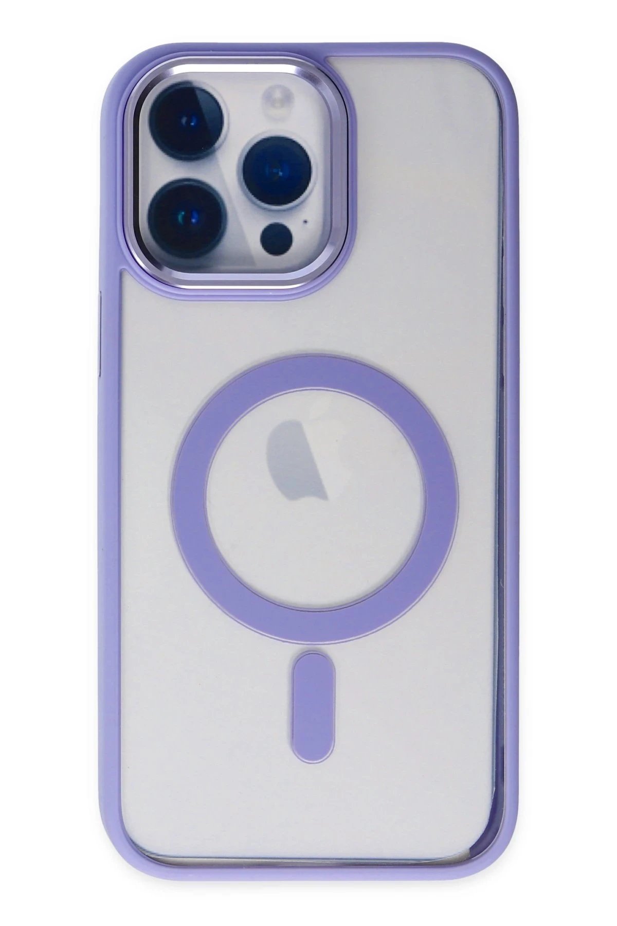 iPhone 14 Pro Kılıf Room Magneticsafe Silikon - Lila-(5796) - Görsel 2