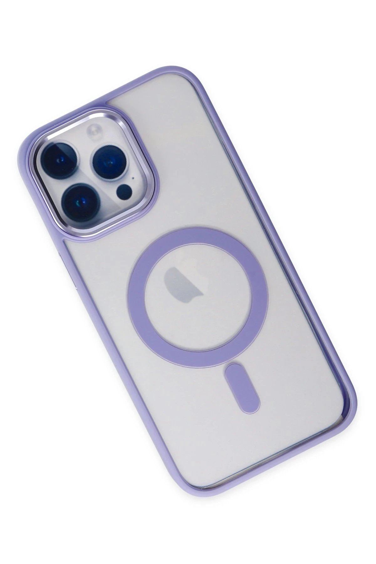 iPhone 14 Pro Kılıf Room Magneticsafe Silikon - Lila-(5796) - Görsel 3
