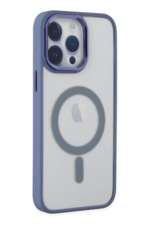 iPhone 14 Pro Max Kılıf Room Magneticsafe Silikon - Sierra Blue-(5796)