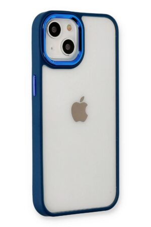 iPhone 14 Plus Kılıf Dora Kapak - Mavi-(5796)