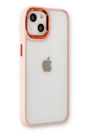iPhone 14 Plus Kılıf Dora Kapak - Pudra-(5796)