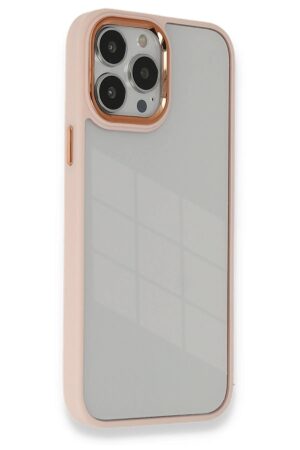 iPhone 14 Pro Max Kılıf Dora Kapak - Pudra-(5796)