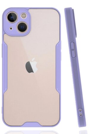 iPhone 14 Kılıf Platin Silikon - Lila-(5796)