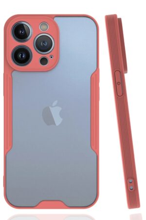 iPhone 14 Pro Kılıf Platin Silikon - Pembe-(5796)