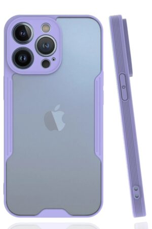 iPhone 14 Pro Max Kılıf Platin Silikon - Lila-(5796)