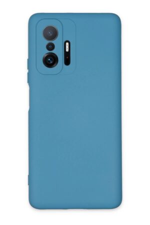 Xiaomi Mi 11T Pro Kılıf Nano içi Kadife Silikon - Mavi-(5796)