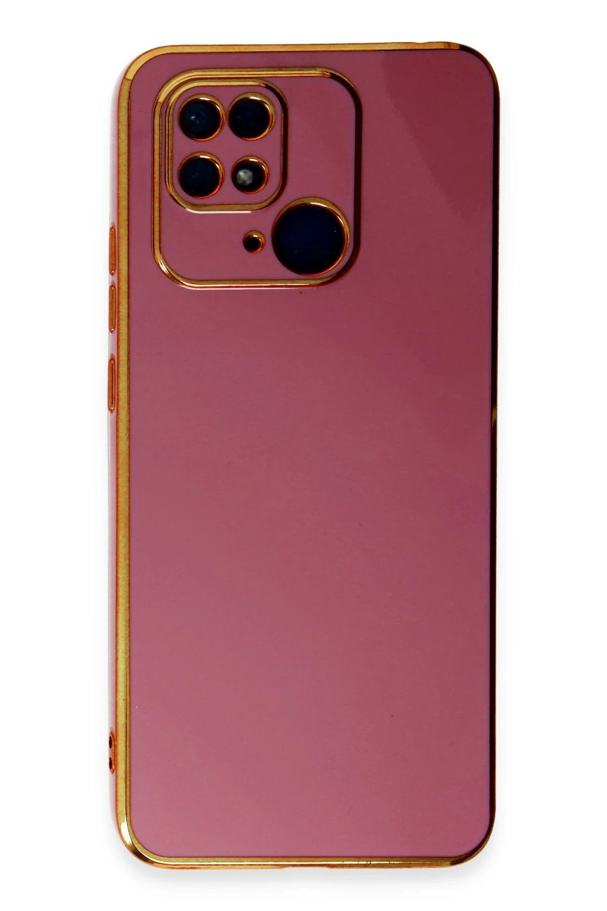 Xiaomi Redmi 10C Kılıf Volet Silikon - Kırmızı-(5796)